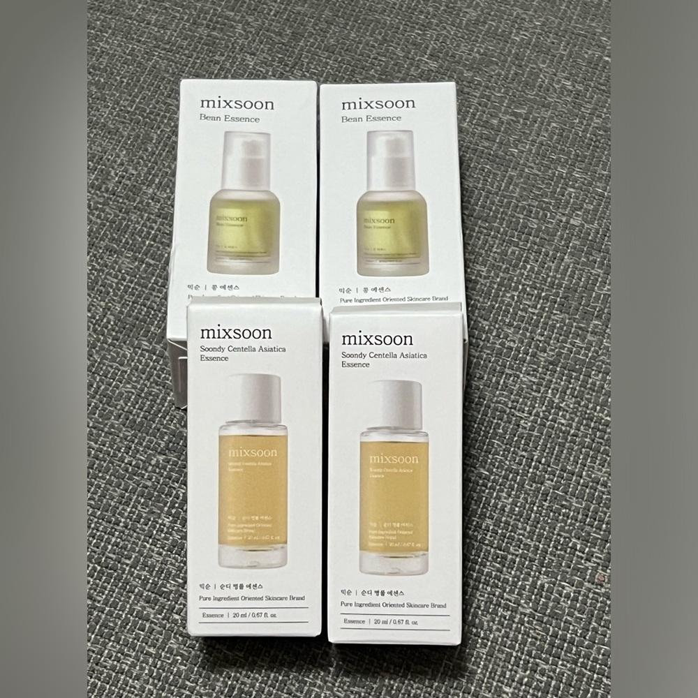 Mixsoon Bean Essence Soondy Centella Asiatica 4 piece set NEW